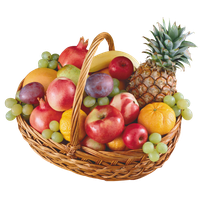 Fresh fruit basket fresh fruits basket colorful fruits green fruits png  transparent background Ai Generated 24991947 PNG