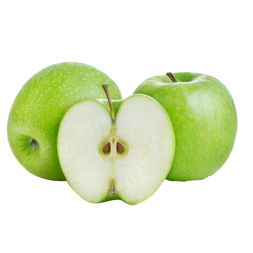 Cut Apple Food Smith Fruit Granny Fresh PNG Image