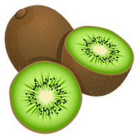 Kiwi Painted Photography Frut Large Kiwifruit Stock PNG Image