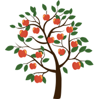 Vector Euclidean Fruit Tree Apple Free HQ Image PNG Image