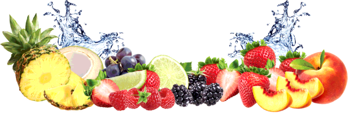 Fruit Water Splash Transparent PNG Image