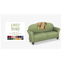 Sims Loveseat Green Furniture Free PNG HQ PNG Image