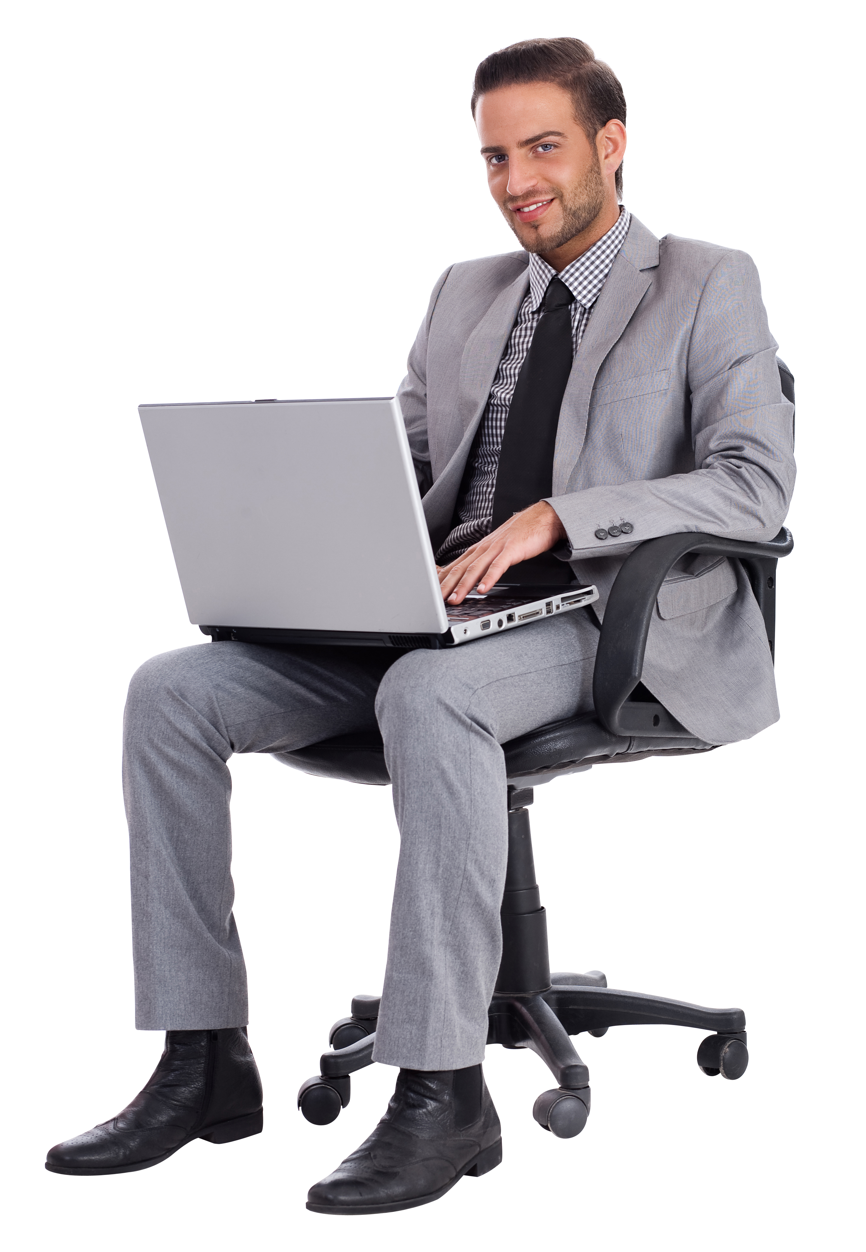 Business Laptop Executive Relations Person Desk Public PNG Image