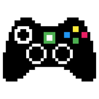 Art Text Controllers Game Black Bead Pixel PNG Image