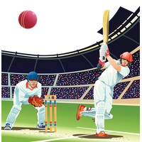 Cricket Venue Play Baseball Sport Batting PNG Image