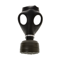 Leather Gas Black Mask Cool PNG Image