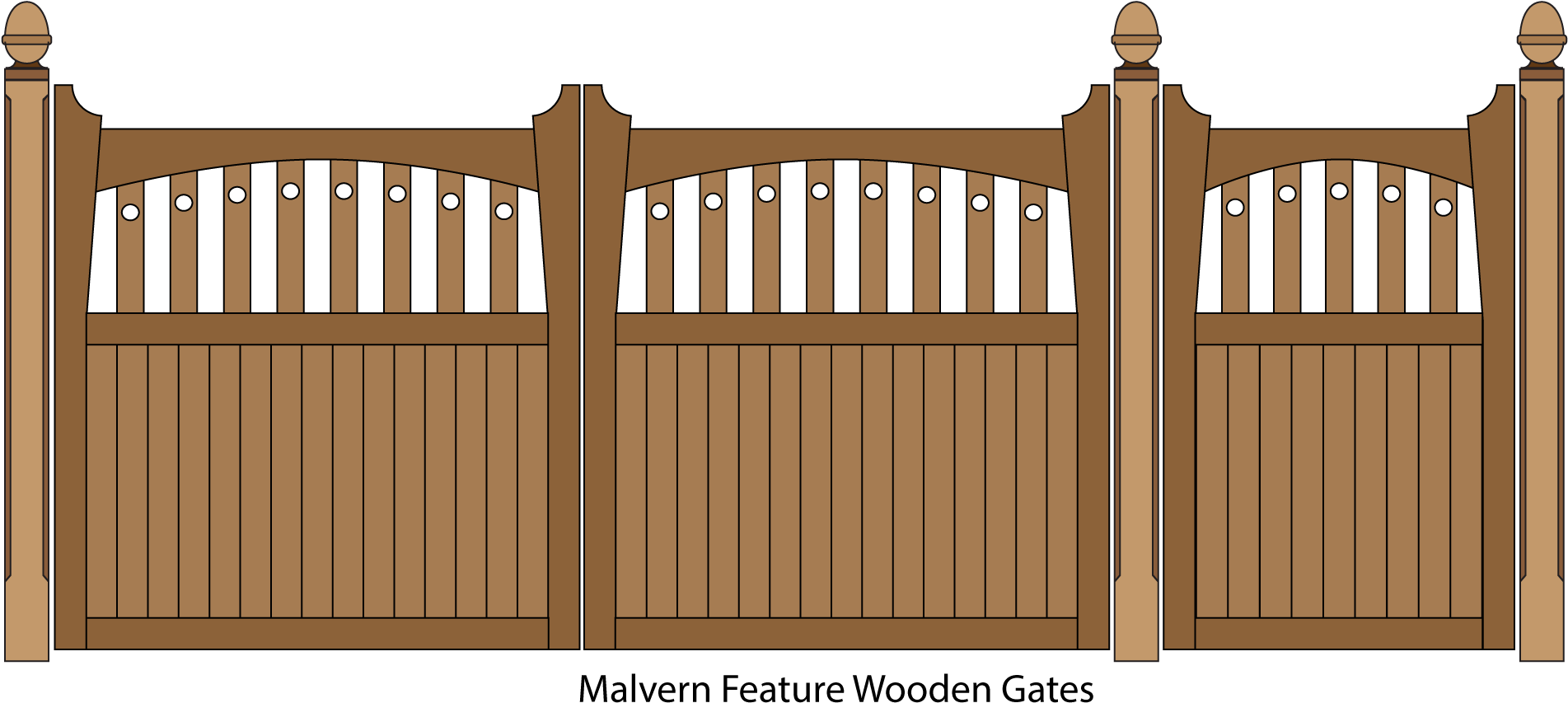 Brown Wood Gate Free Clipart HQ PNG Image