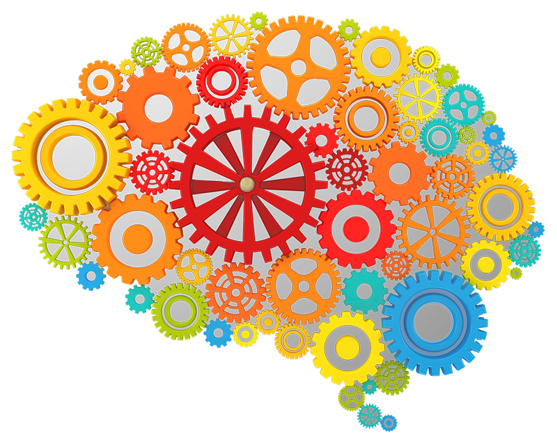 Brain Gears Colorful PNG Free Photo PNG Image