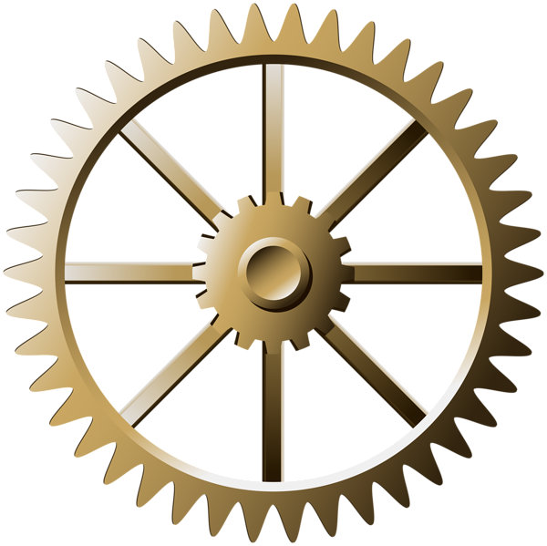 Vintage Gears Colorful Free Transparent Image HD PNG Image