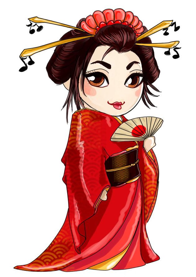 Geisha Transparent Transparent PNG Image