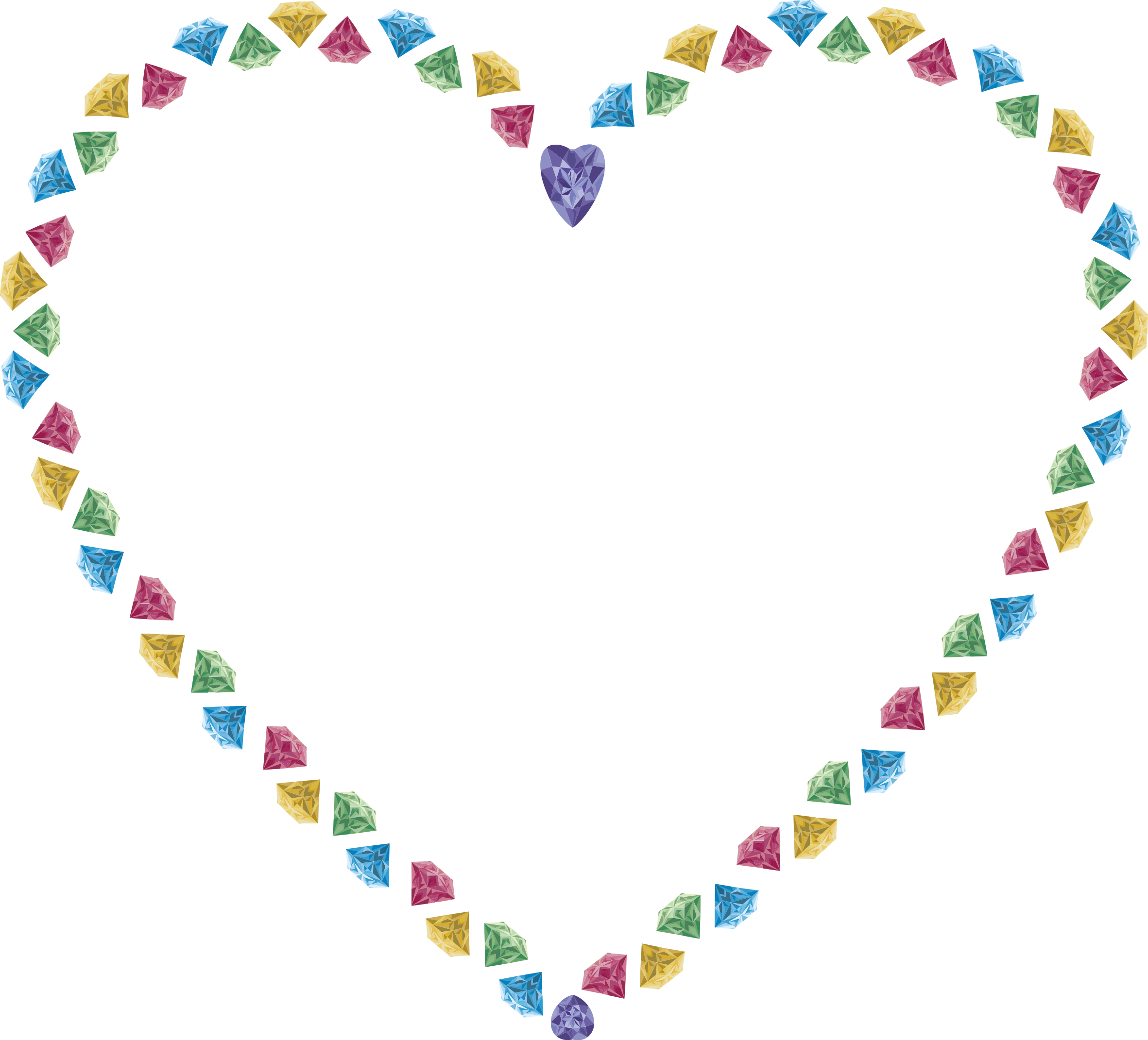 Crystal Gemstone Heart Free Photo Transparent PNG Image