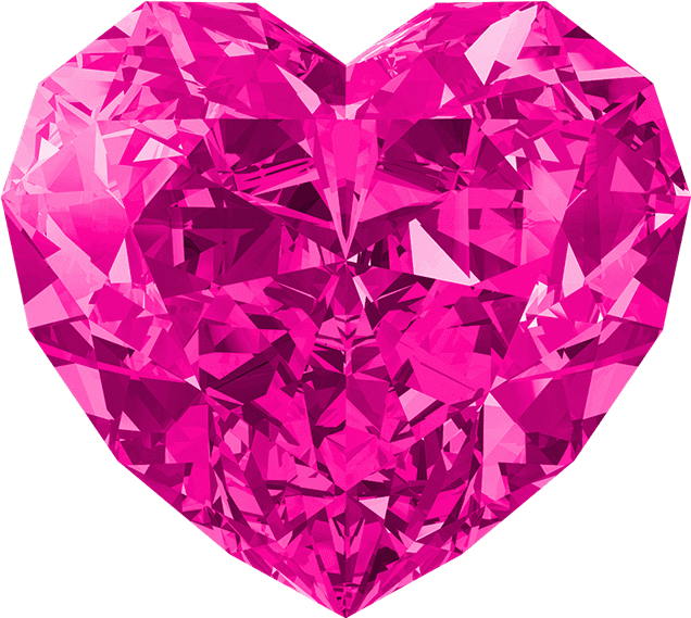 Pink Heart Gemstone HD Image Free PNG Image