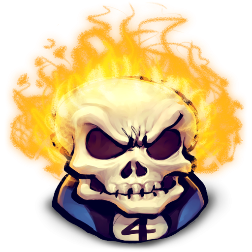 Ghost Rider Face File PNG Image