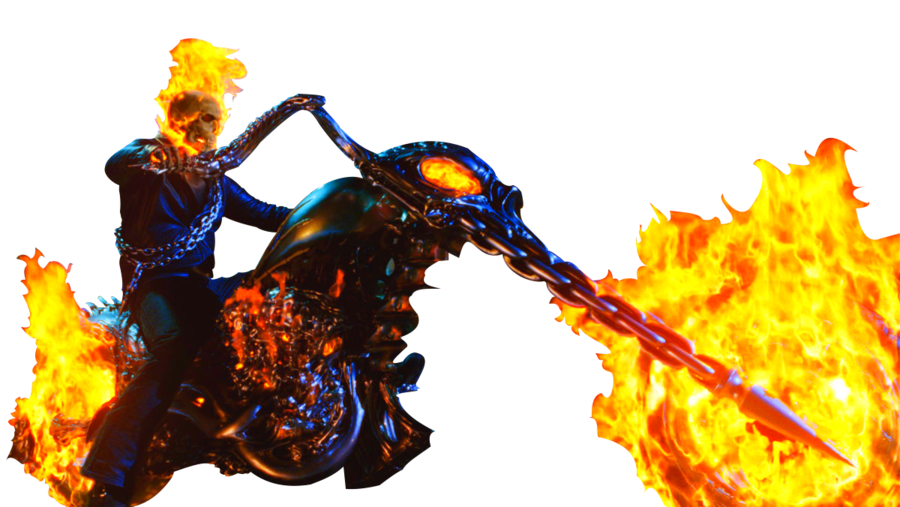 Ghost Rider Face Clipart PNG Image