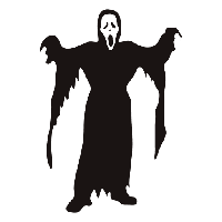 Ghostface figure PNG