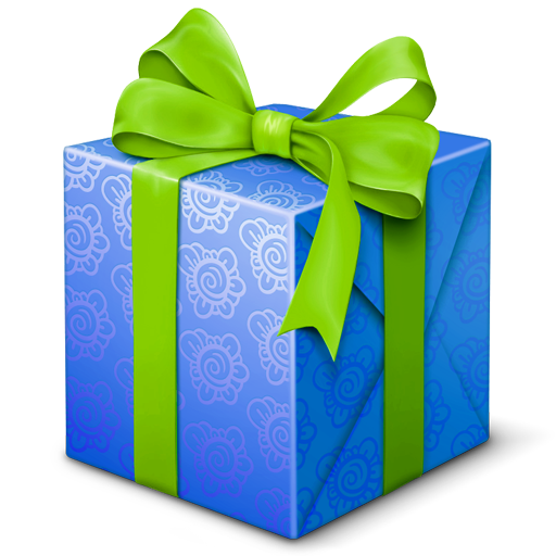 Blue Birthday Present PNG Download Free PNG Image