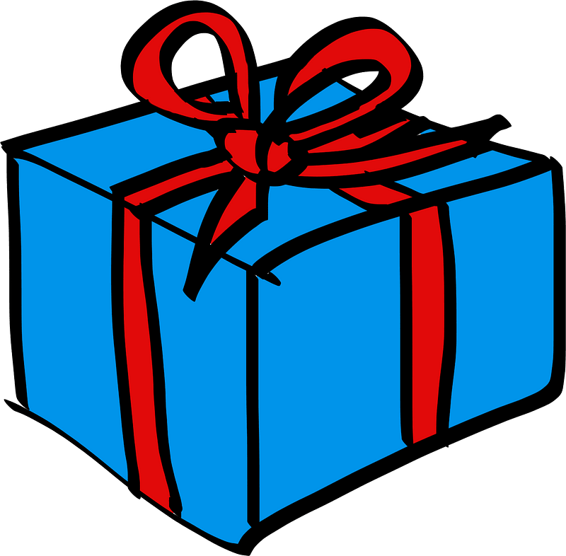 Blue Vector Gift Free Photo PNG Image