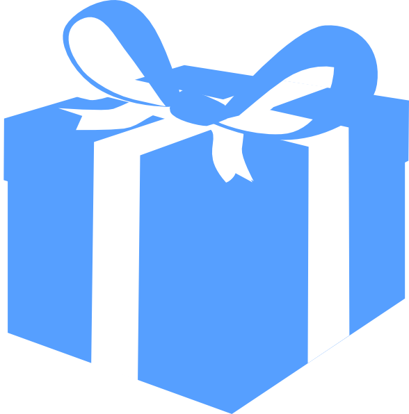 Blue Wrapped Gift Free Clipart HD Transparent PNG Image