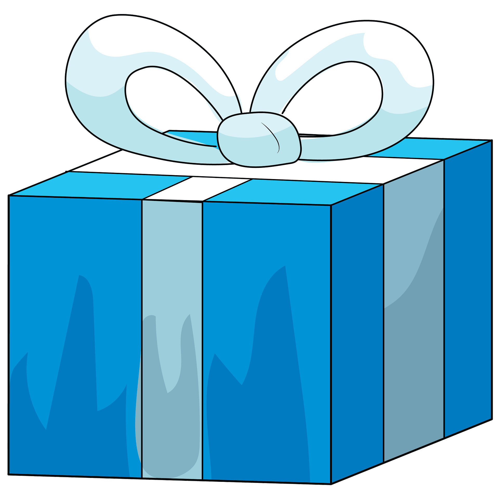Blue Surprise Gift PNG Image High Quality PNG Image