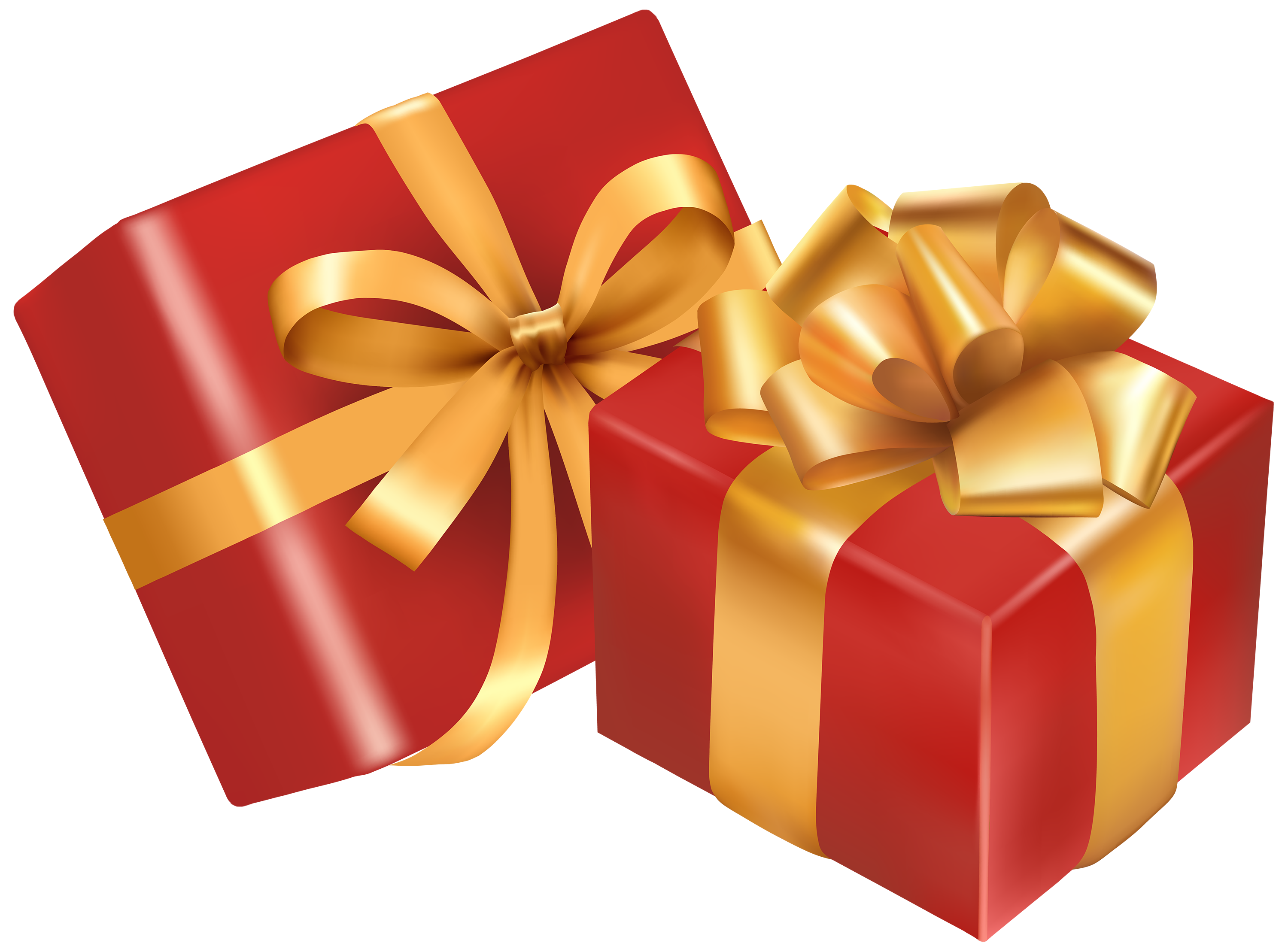 Gift Two Day Boxes Christmas Red PNG Image