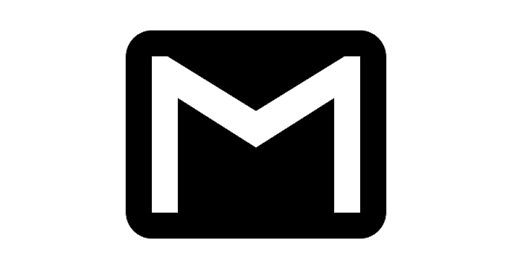 Black Gmail Free Clipart HD PNG Image