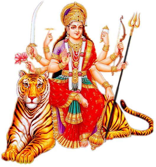 Goddess Durga Maa Picture PNG Image