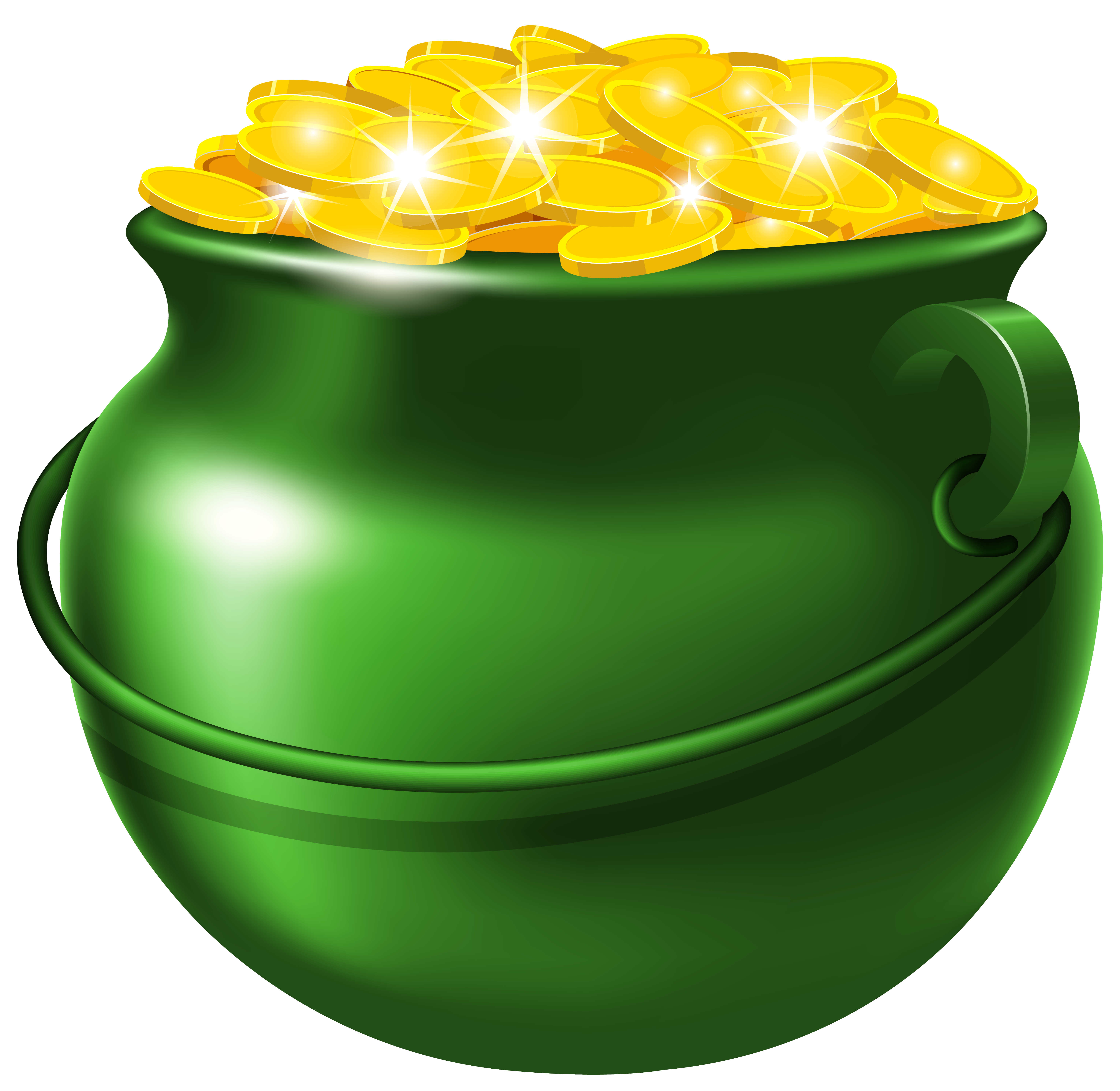 Of Pot Green Gold Free Photo PNG PNG Image