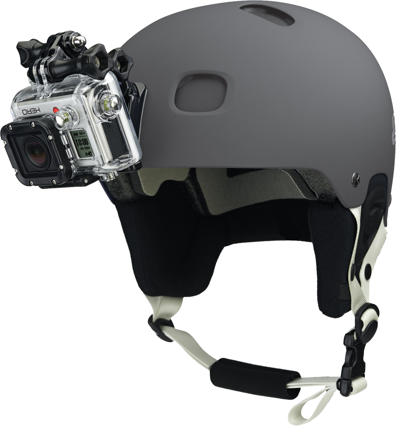 Gopro camera on helmet Transparent PNG Image