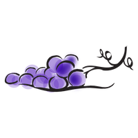 Grapes Cartoon PNG Image