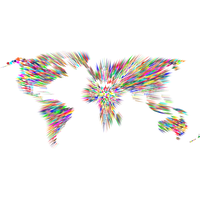 Abstract World Map Image Free HQ Image PNG