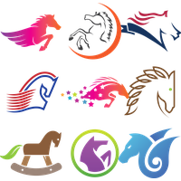 Horse Creative Euclidean Vector Design Logo Transparent PNG Image