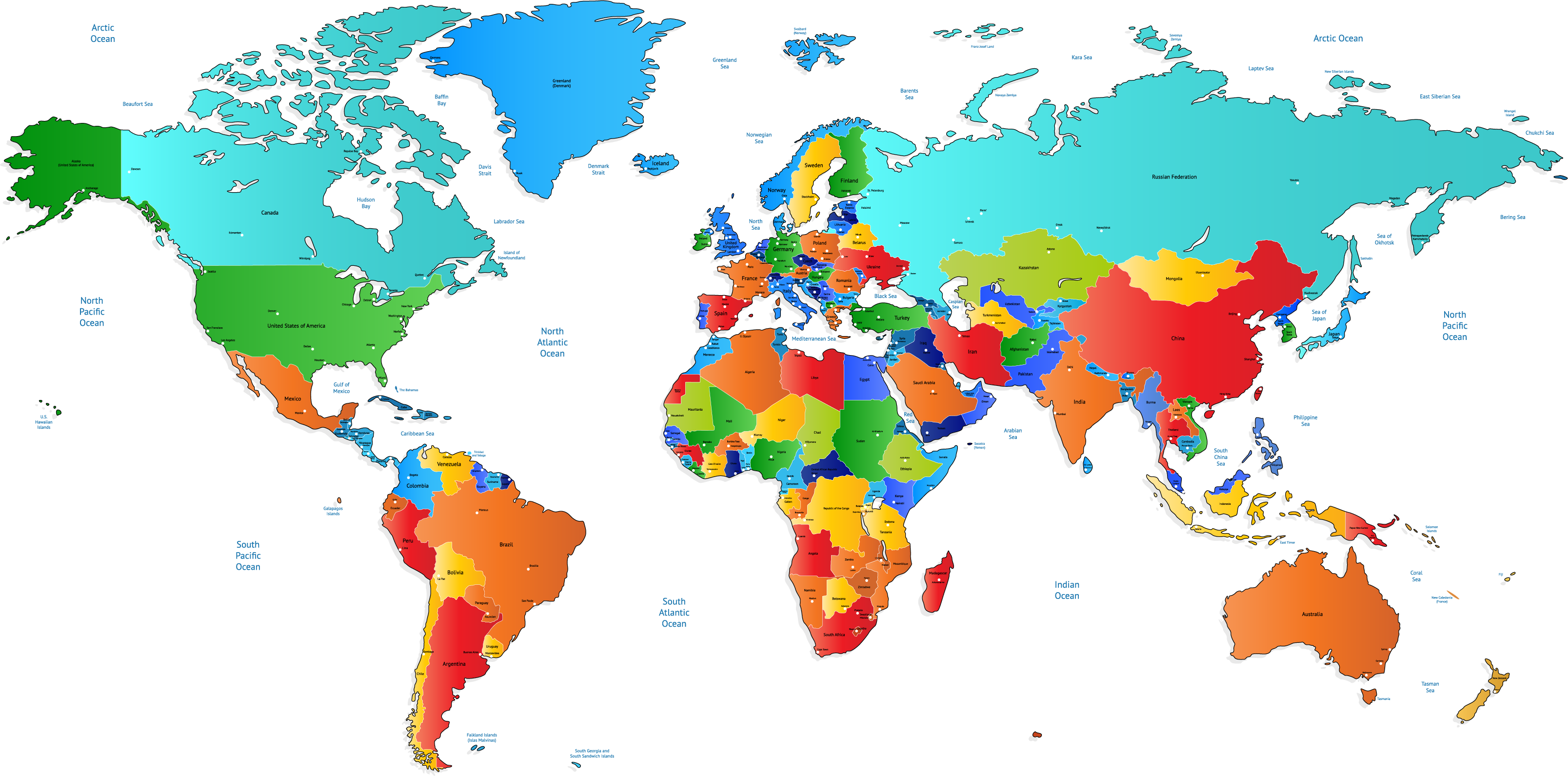 World Area Map Free Transparent Image HQ PNG Image