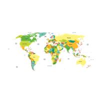 World Vector Area Map Download Free Image PNG Image