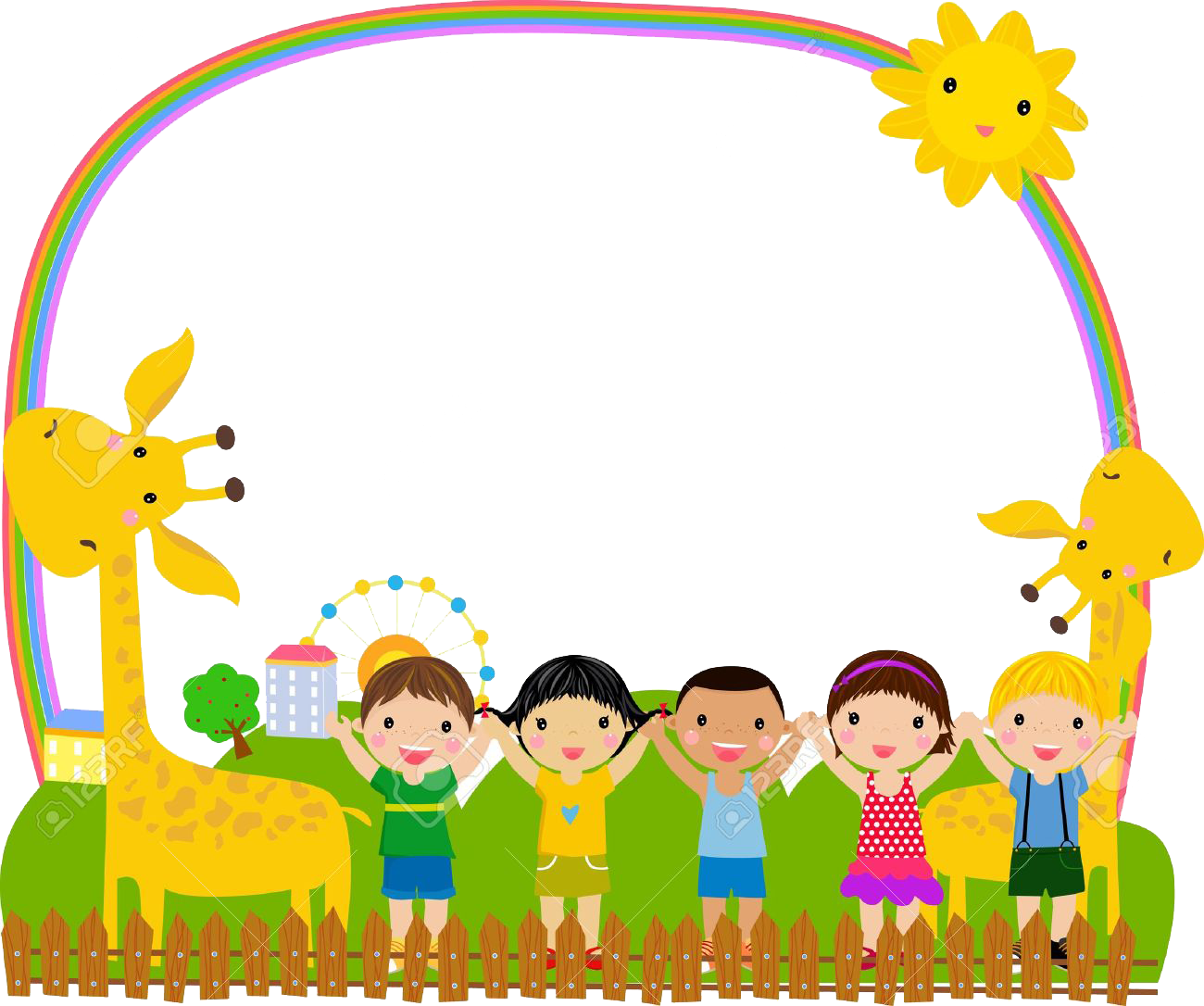 Download Picture Frame Illustration Cartoon Child Children HQ PNG Image