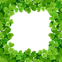 Picture Plant Leaf Frame Shamrock Patricks Saint PNG Image