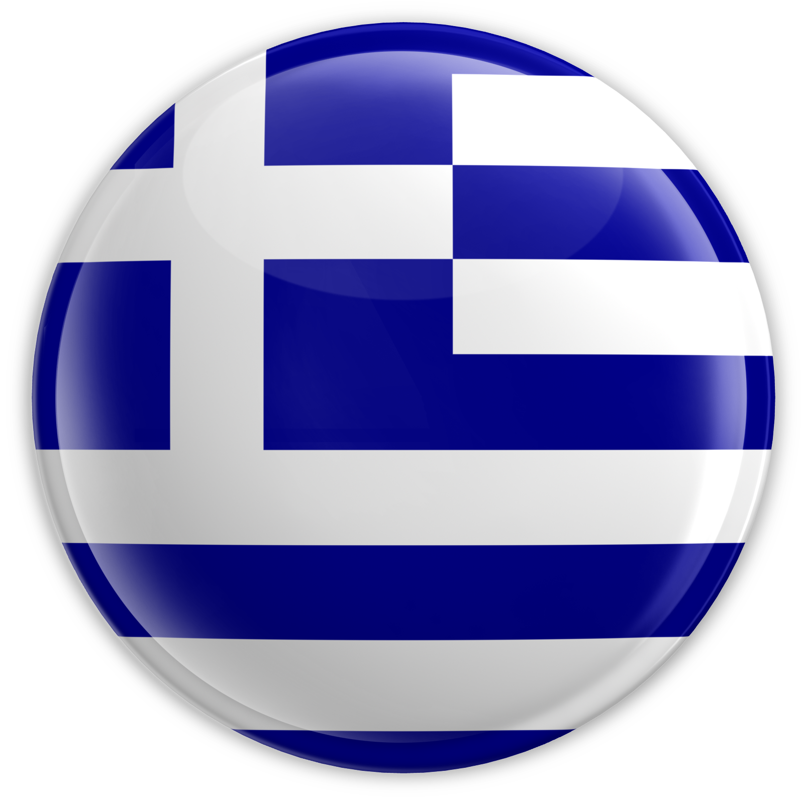 Circle Flag Greece Free Clipart HQ PNG Image