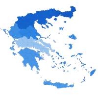 Blue Map Greece HD Image Free PNG Image