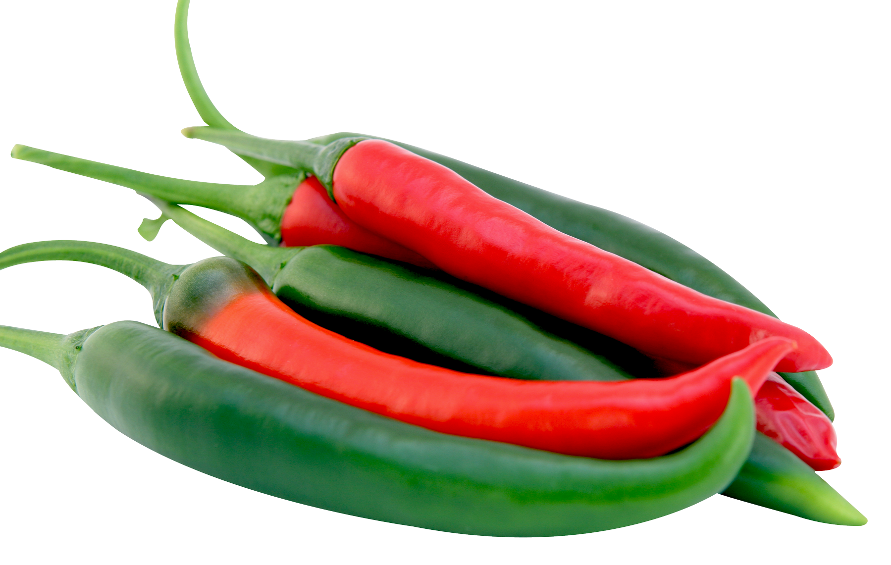 And Fresh Green Red Chilli PNG Image