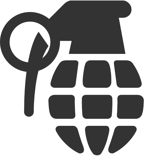 Siluet Hand Grenade Png Image PNG Image