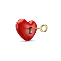 Heart Key Free Clipart HD PNG Image