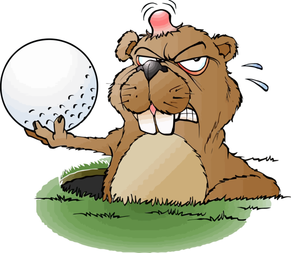 Groundhog Day Cartoon For Resolutions PNG Image