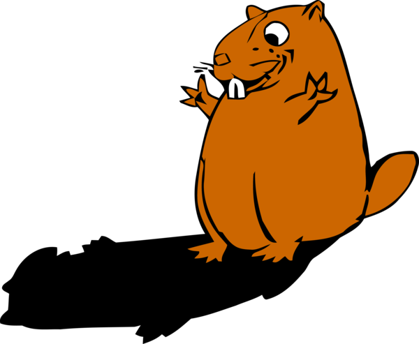 Groundhog Day Beaver Tail For Games PNG Image