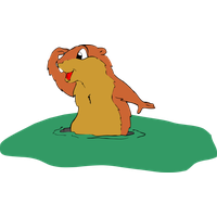 Groundhog Day Cartoon Marmot For Poem Transparent PNG Image