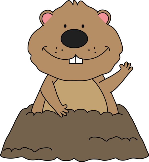 Groundhog Day Cartoon For Festival PNG Image