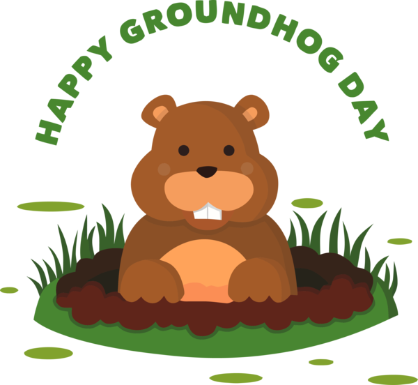 Groundhog Day Cartoon For Traditions PNG Image
