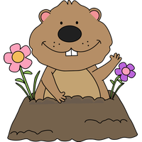 Groundhog Day Cartoon Plant For Party 2020 Transparent PNG Image