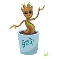 Baby Groot Transparent Background