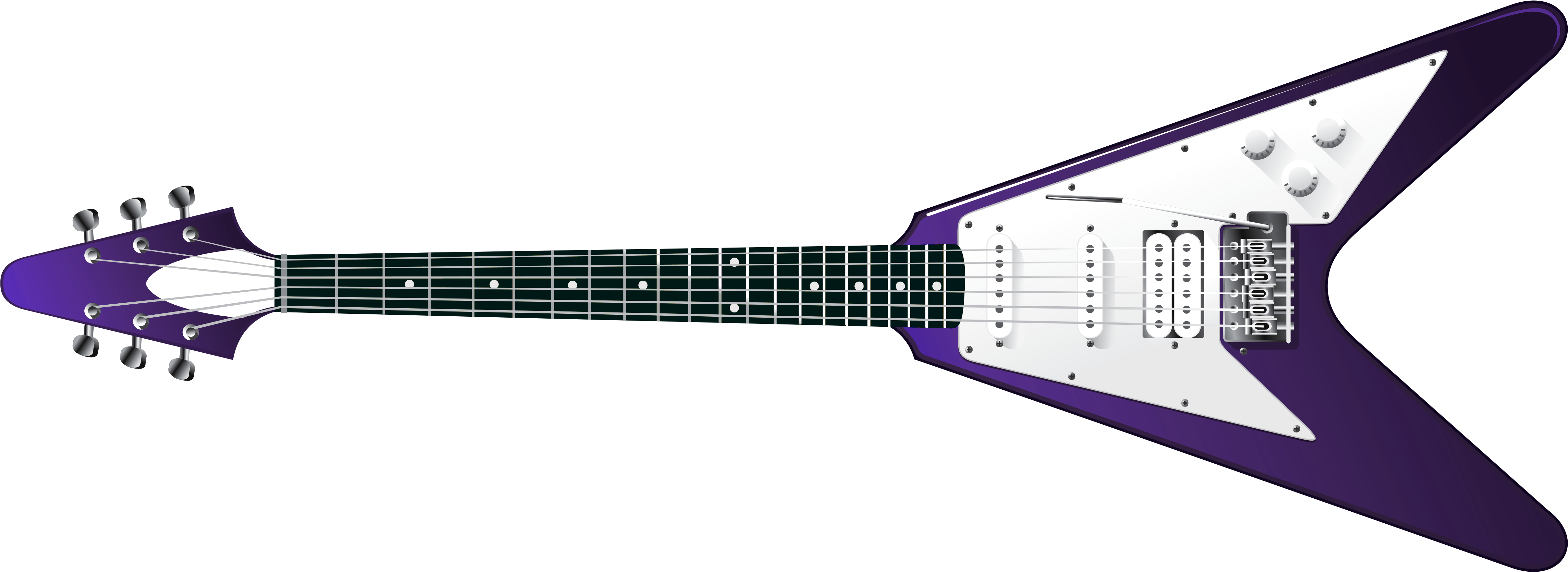 Purple Guitar Electric Free HD Image PNG Image