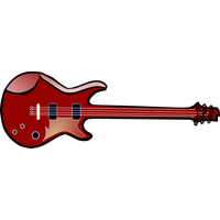 Guitar Vector Electric Red Free Photo PNG