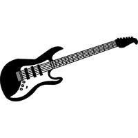Guitar Black Rock Free PNG HQ